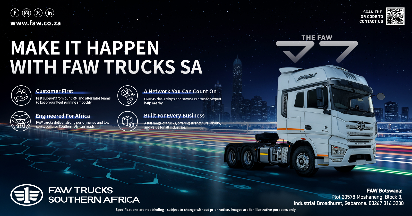 Make It Happen with Faw Trucks SA | FAW Trucks Southern Africa 