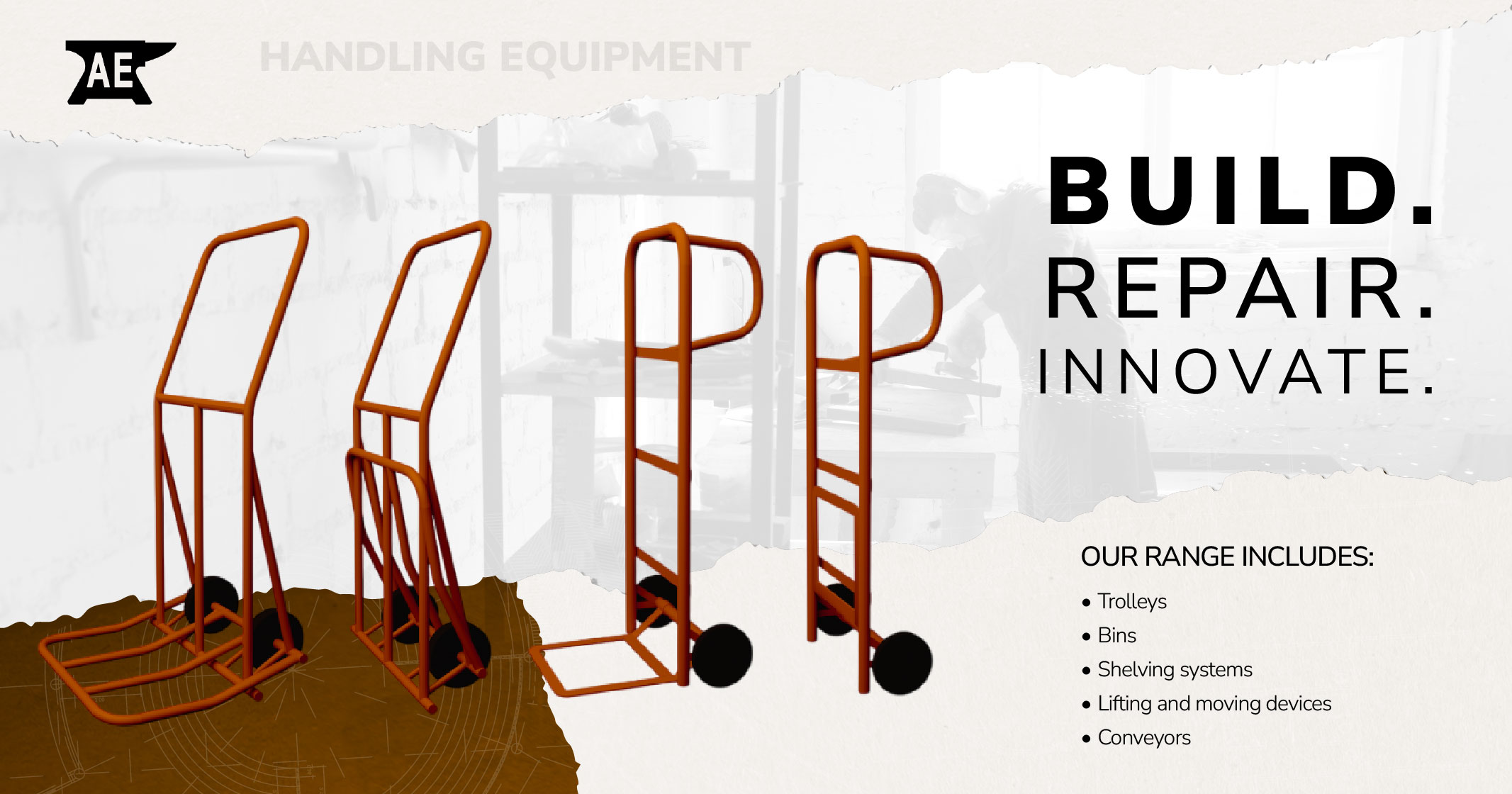 Heavy loads, simple solutions l Trolleys & handling equipment | Anvil Engineering 