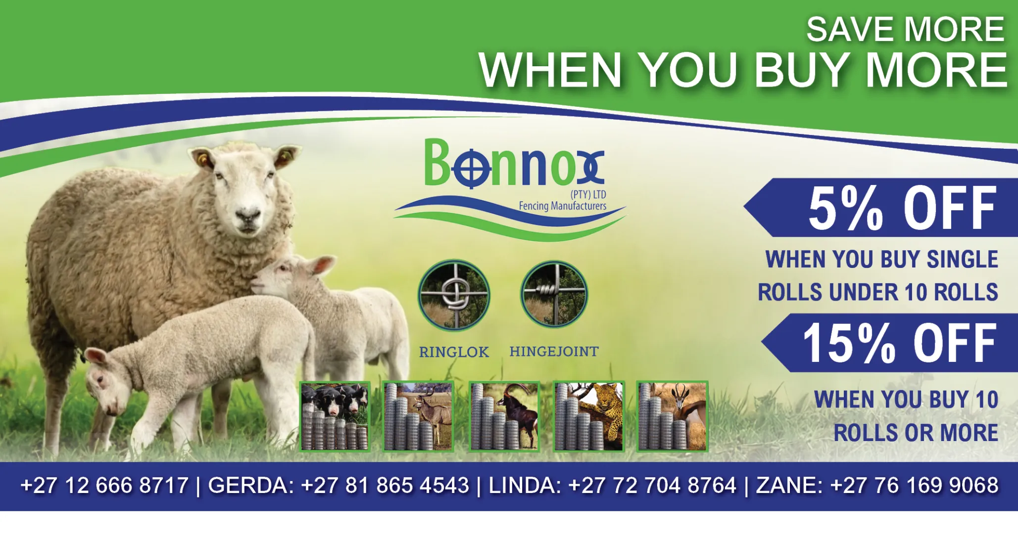 Premium game and livestock FENCING | Special discounts available | Bonnox (PTY) LTD