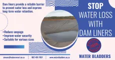 Save every drop: Stop water loss in its tracks with dam liners | Water Bladders
