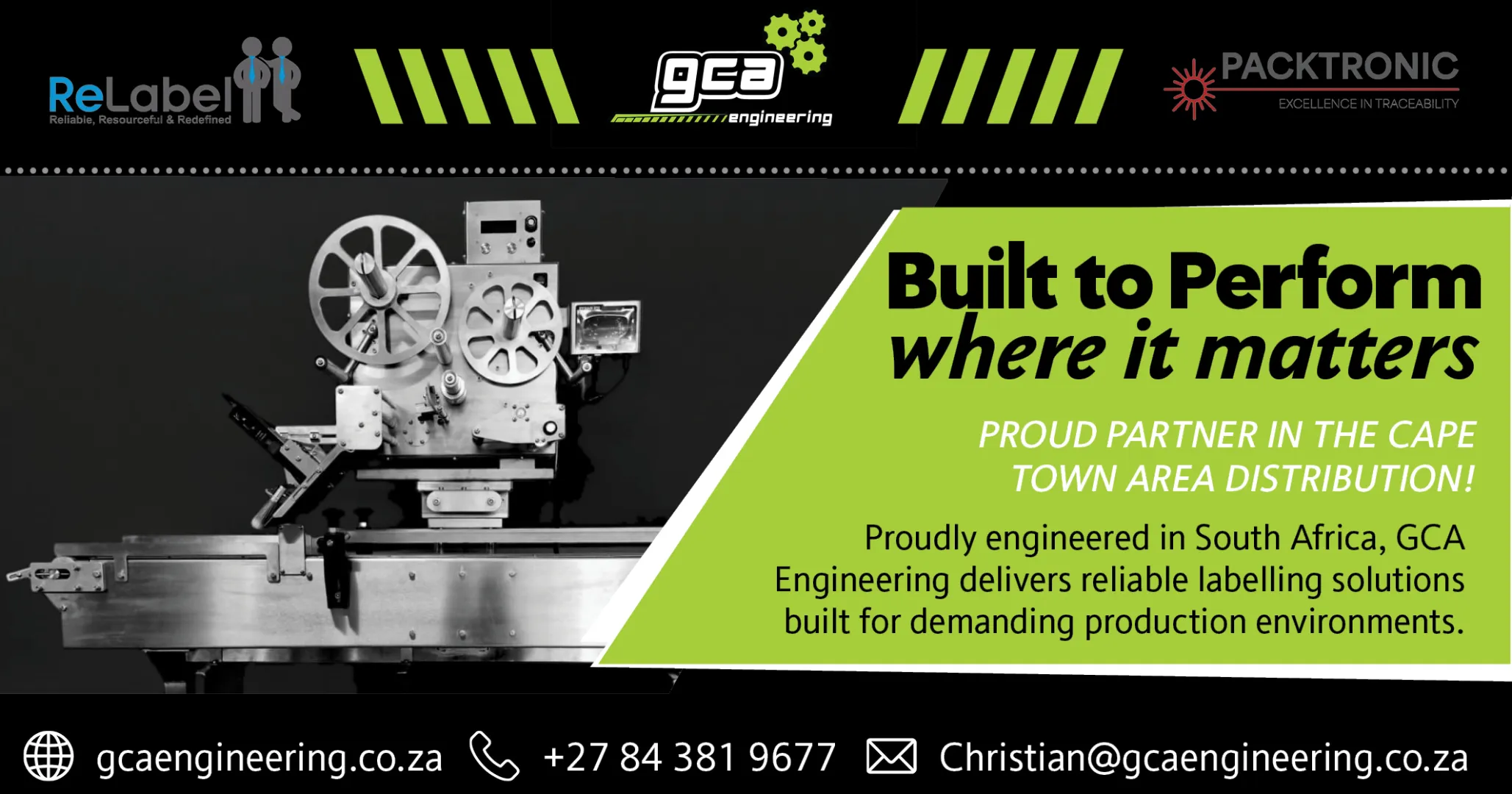 Engineering for labelling and packaging lines | GCA Engineering 