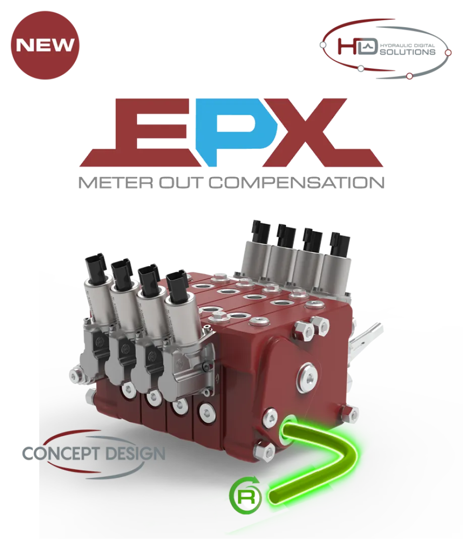 EPX System for recovering hydraulic energy through meter-out compensation technology | Interpump Hydraulics South Africa