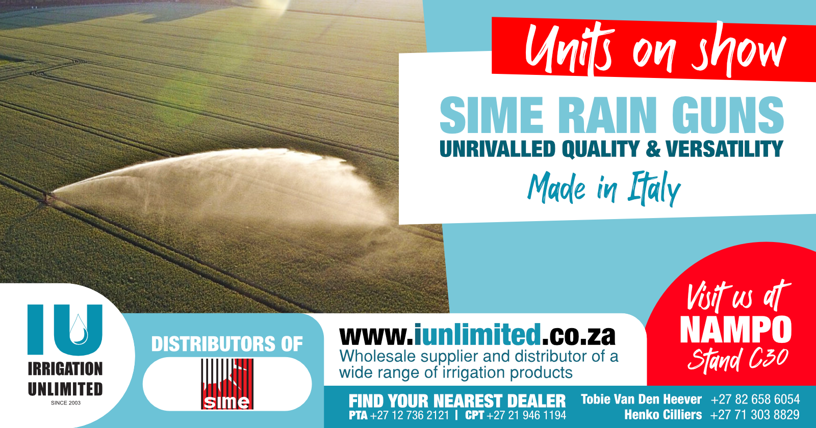 Unrivalled Quality & Versatility | Sime Rain Guns | Irrigation Unlimited