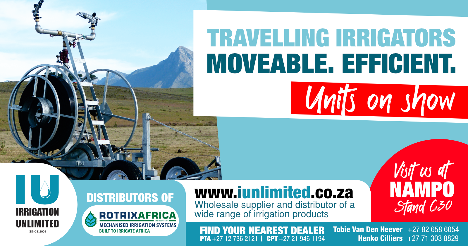 Travelling Irrigators Moveable Efficient Rotrix Africa Systems | Irrigation Unlimited