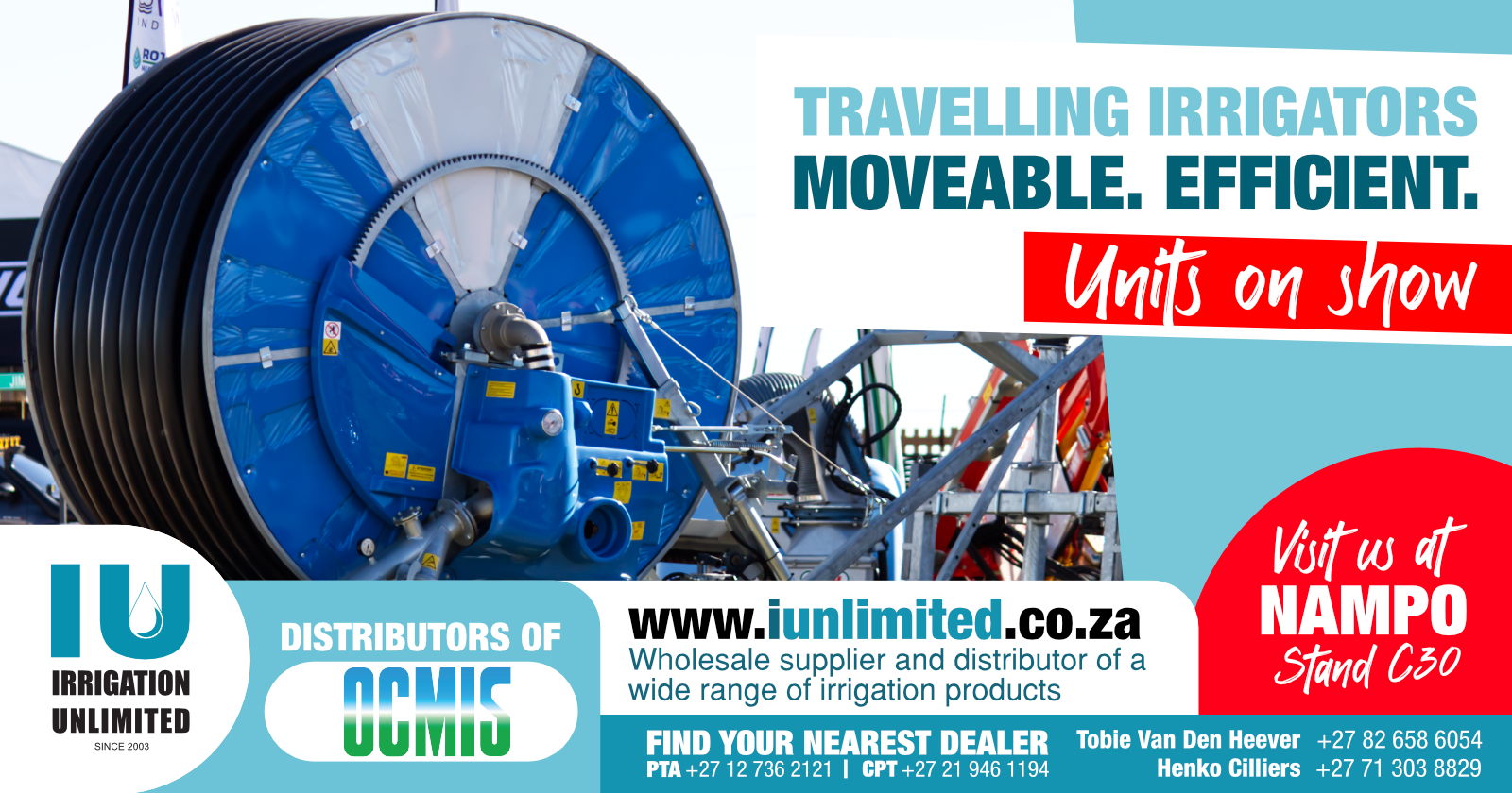 Travelling Irrigators Moveable Efficient Ocmis Systems | Irrigation Unlimited