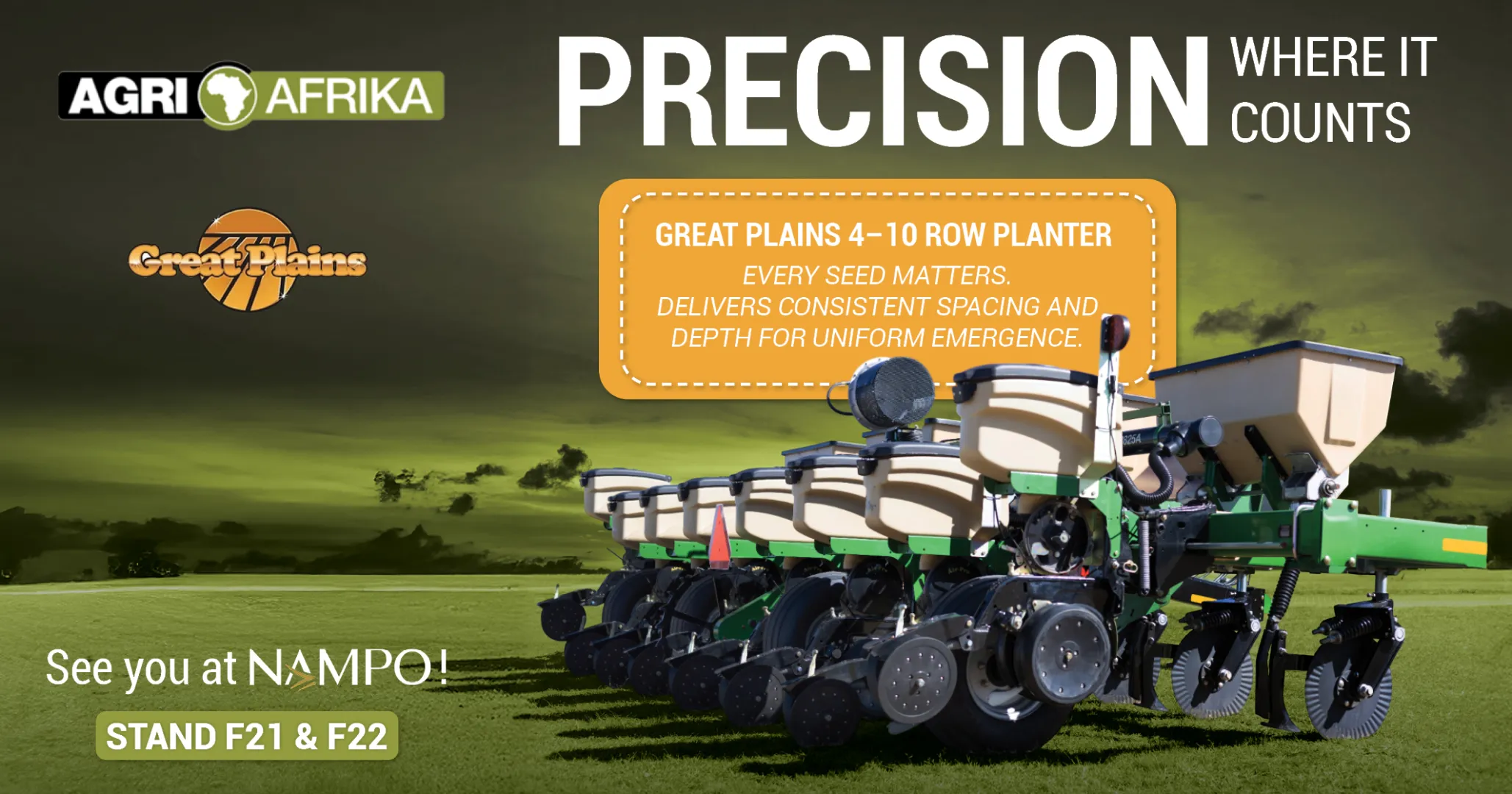 Great Plains 4–10 Row Planter | Precision Where It Counts | Agri Afrika