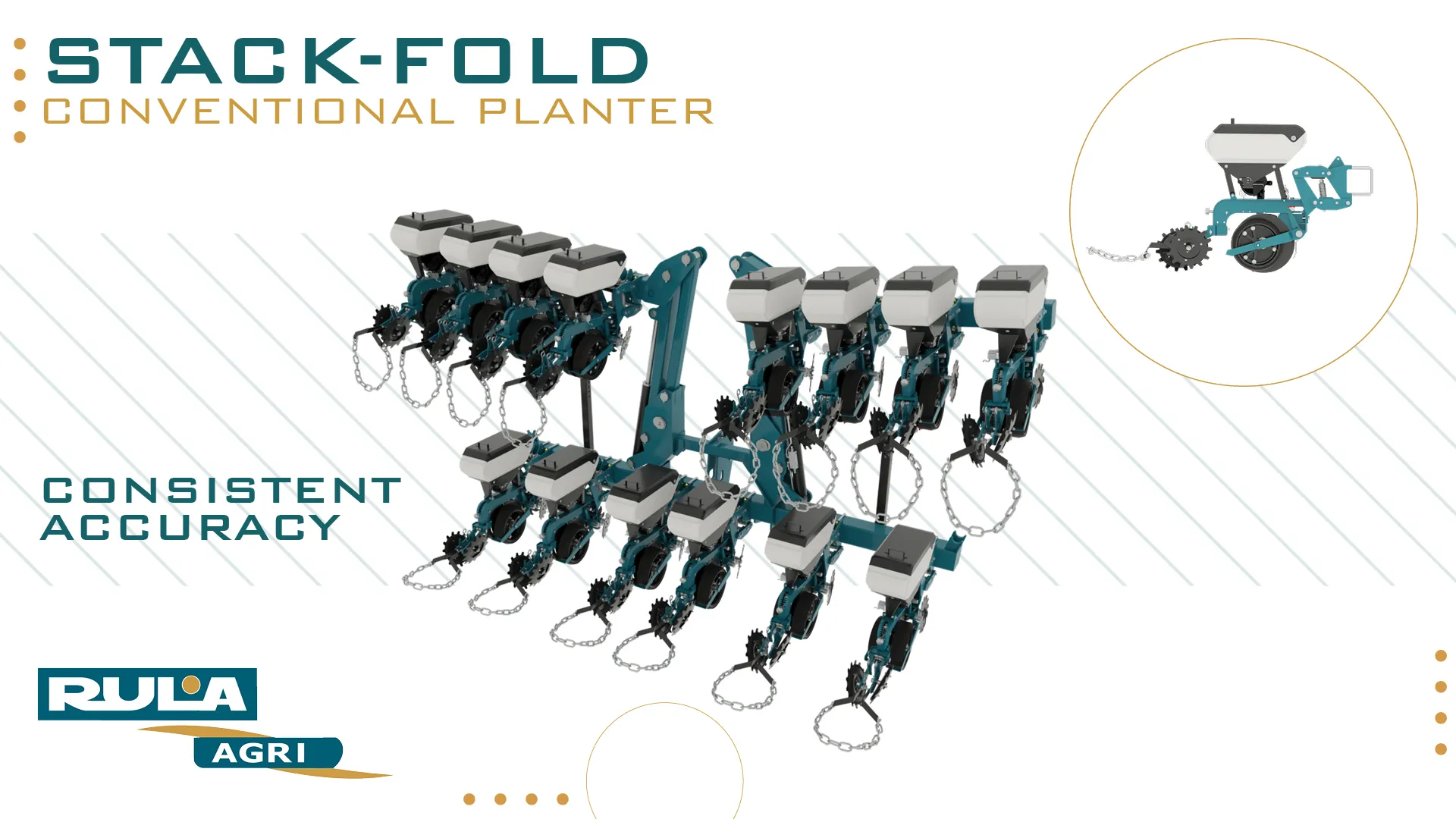 Stack-fold Conventional Planter | Consistent Accuracy | Rula Agri 