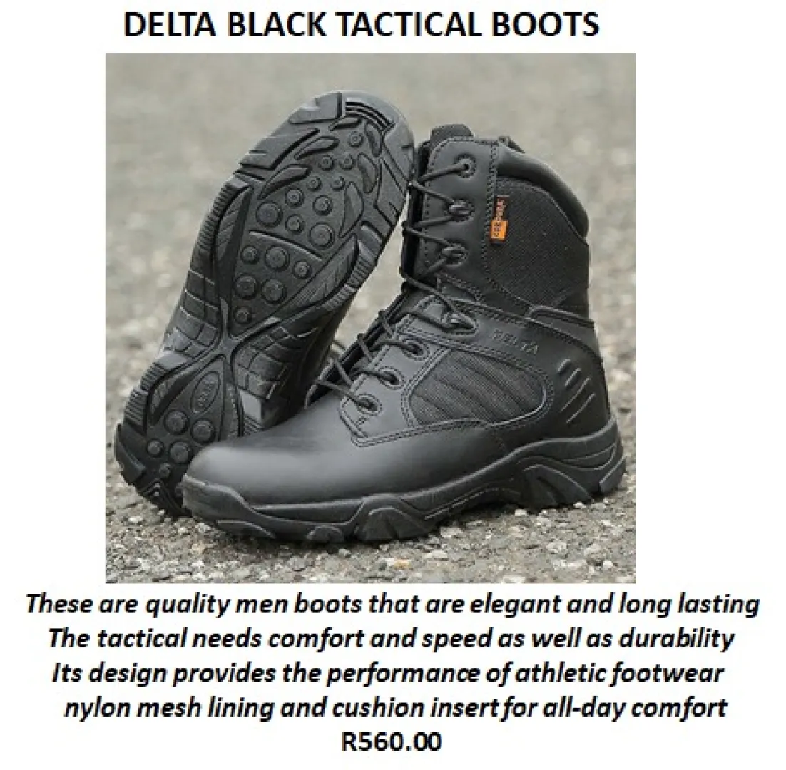 Delta Black Tactical Boot | Outdoor Innovation