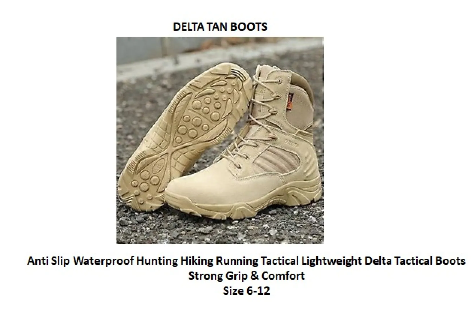 Sizes 6 to 12 | Delta Tan Boots | Outdoor Innovation