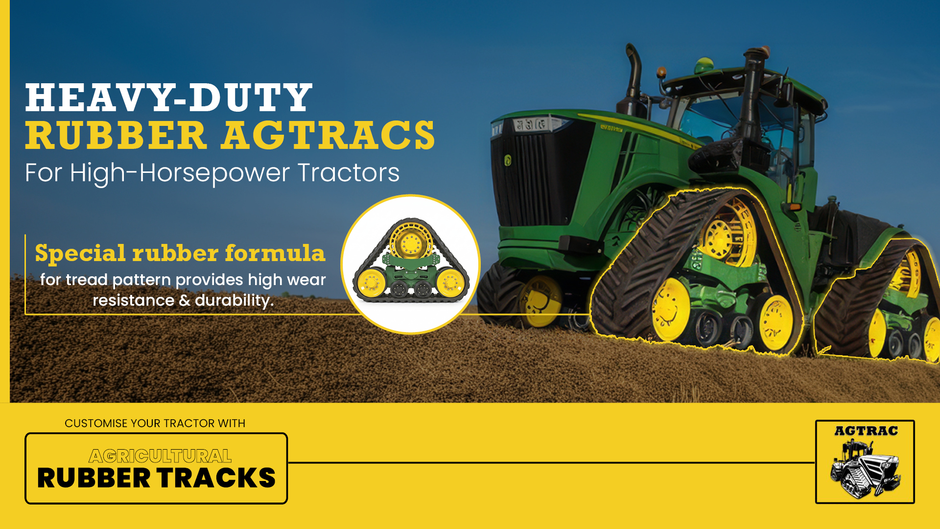 Heavy-Duty Rubber Agtracs: Engineered for High-Horsepower Tractors | AGTRAC