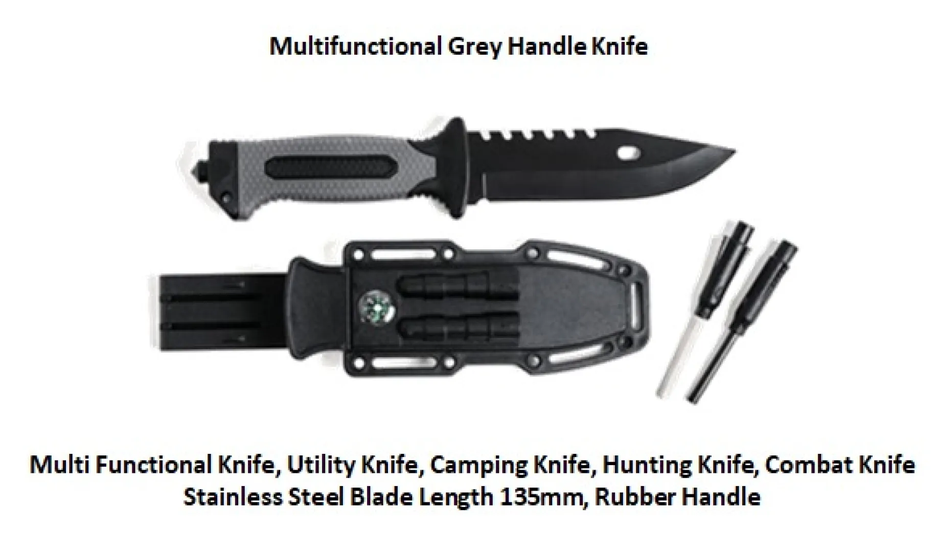 Multifunctional Grey Handle Knifes | Outdoor Innovation