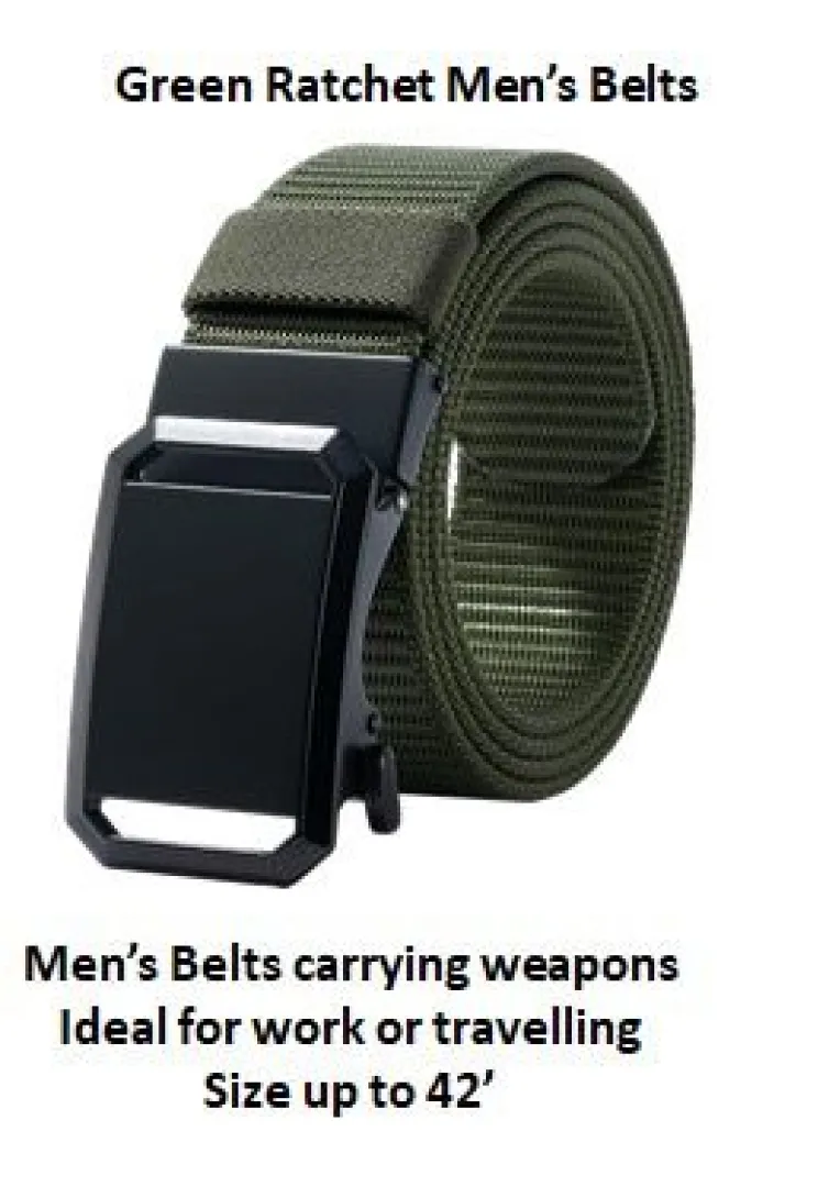 Green Ratchet Men’s Belt | Outdoor Innovation