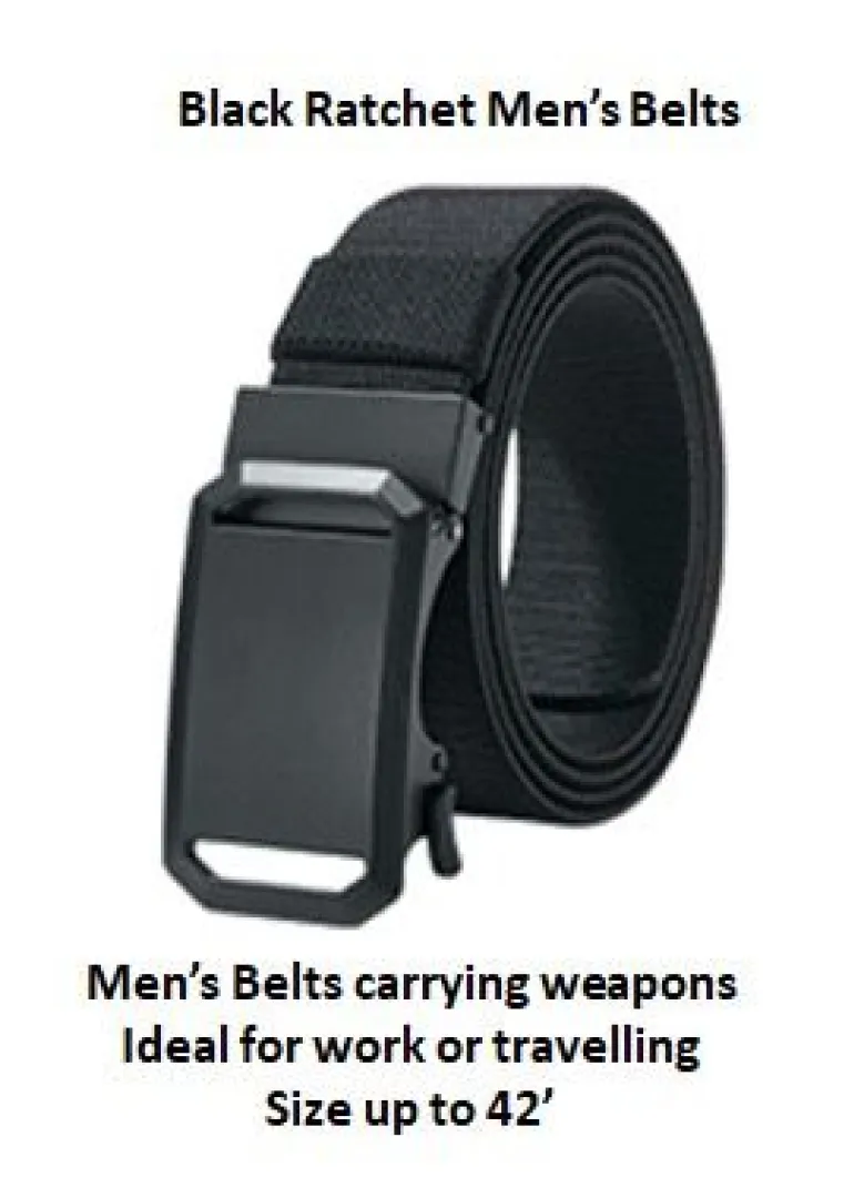 Black Ratchet Men’s Belt | Outdoor Innovation
