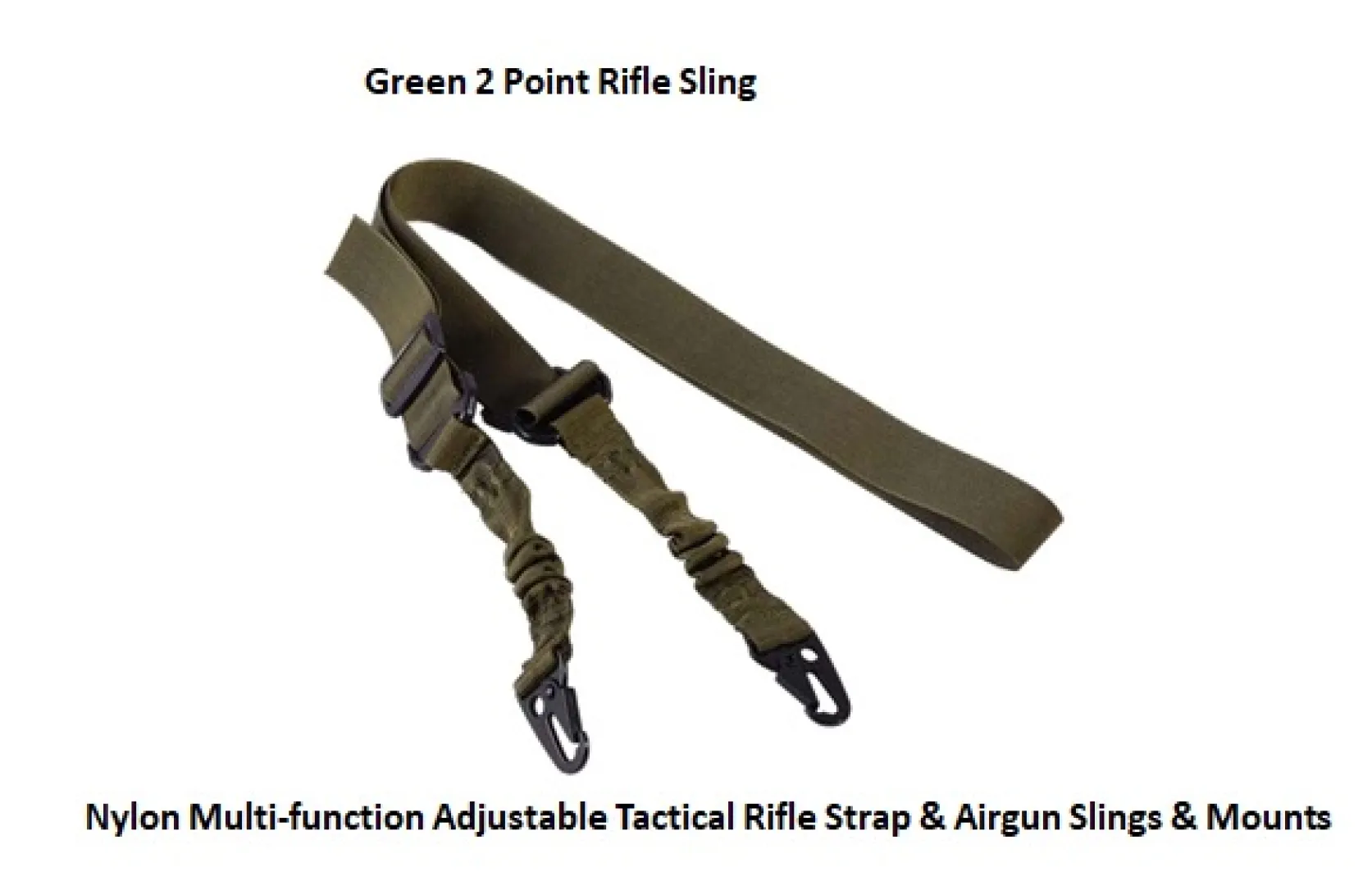 Green 2 Point Rifle Slings | Outdoor Innovation
