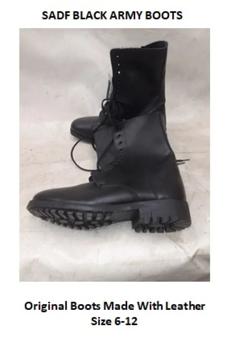 SADF Army Leather Boots (Black) | Outdoor Innovation