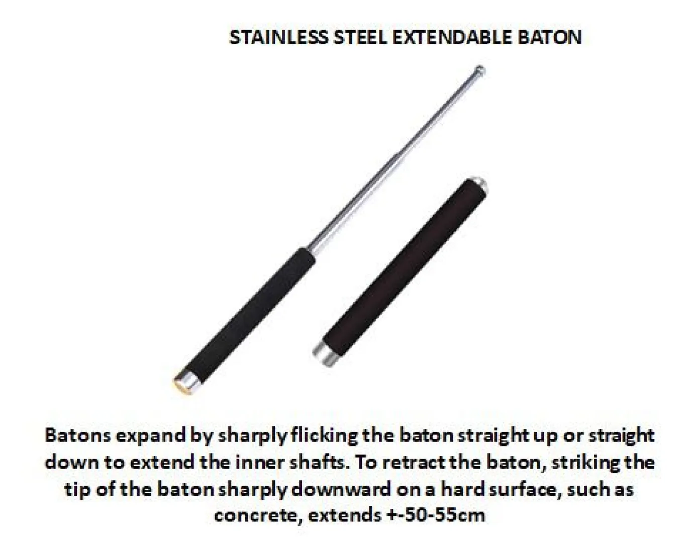Stainless Steel Extendable Baton | Outdoor Innovation