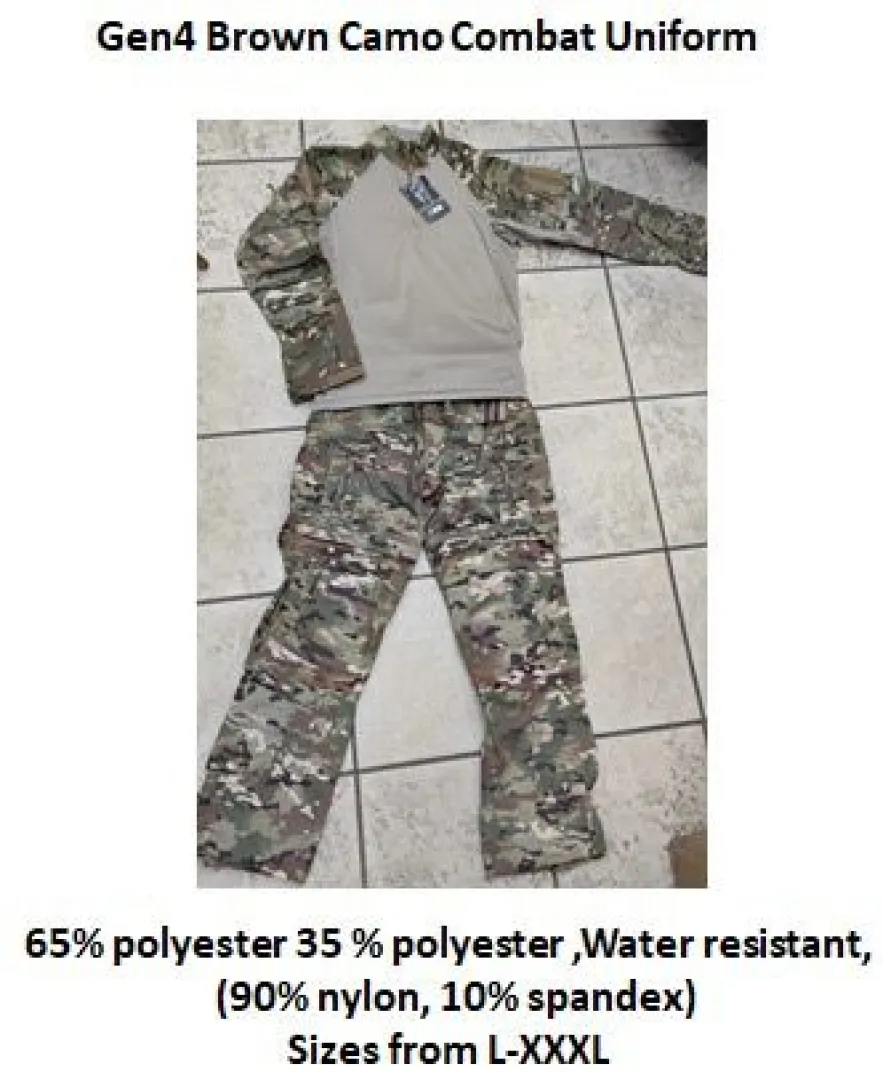 Gen4 Brown Camo Combat Uniforms | Outdoor Innovation