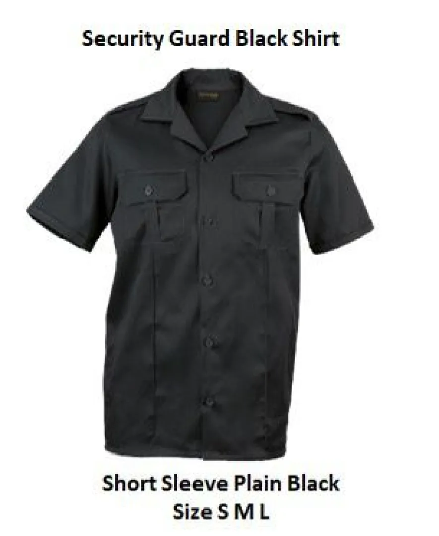 Security Guard Black Shirts | Outdoor Innovation