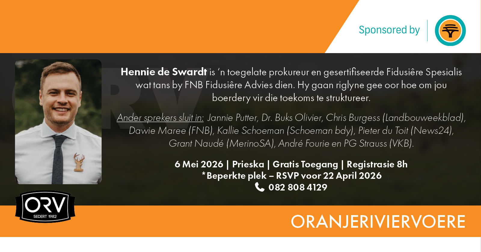 Oranjeriviervoere skaap boeredag 6 Mei 2026 | Prieska: Innoveer of stagneer