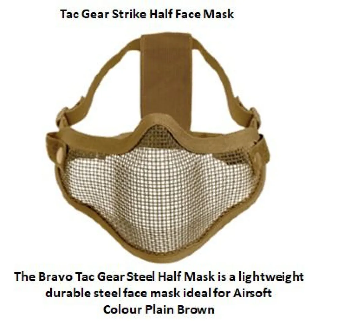 Tac Gear Strike Half Face Mask (Tan) | Outdoor Innovation