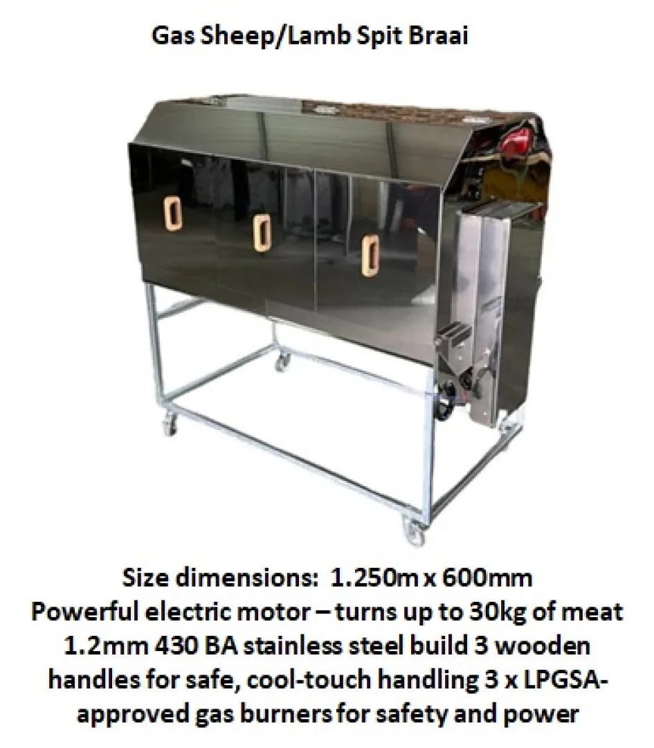 Gas Sheep / Lamb Spit Braai | Outdoor Innovation