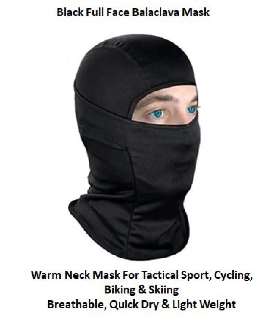 Black Full Face Balaclava Masks | Outdoor Innovation