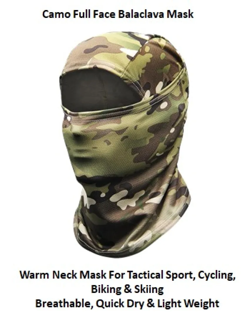 Camo Full Face Balaclava Masks | Outdoor Innovation