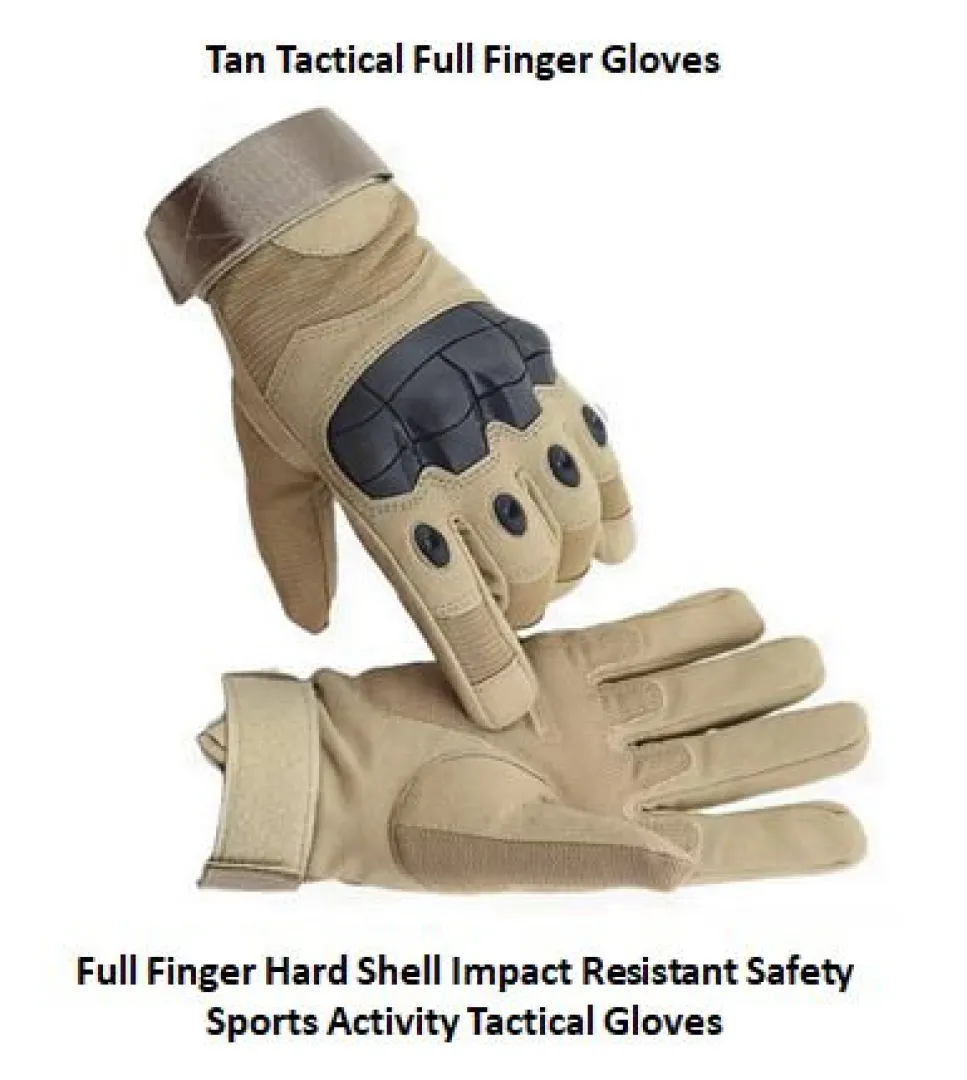 Tan Tactical Full Finger Gloves | Outdoor Innovation