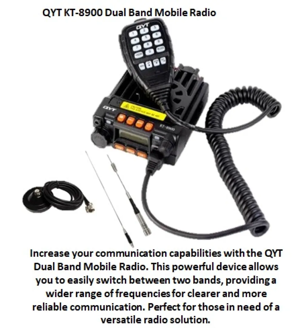 QYT-KT-8900 Dual Band Mobile Radio | Outdoor Innovation
