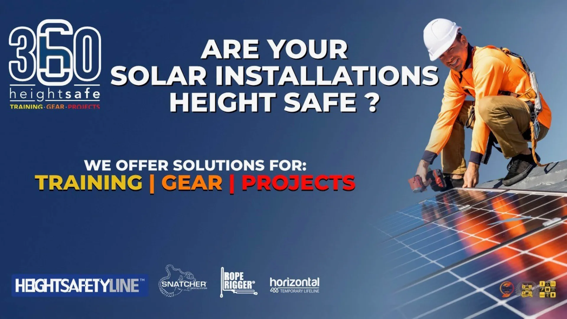 Solar installation safety: Specialized height training solutions | Height Safe 360