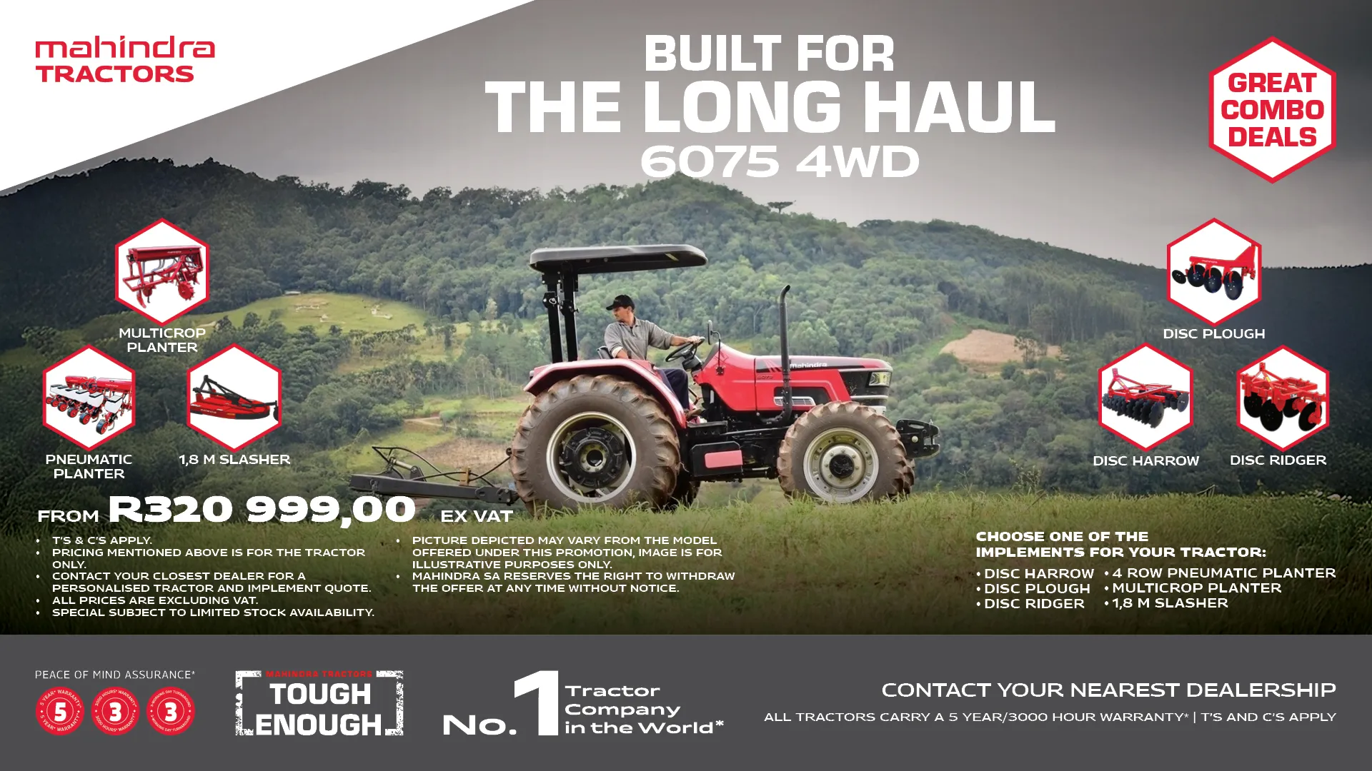 6075 4WD | Great combo deals | Mahindra Tractors