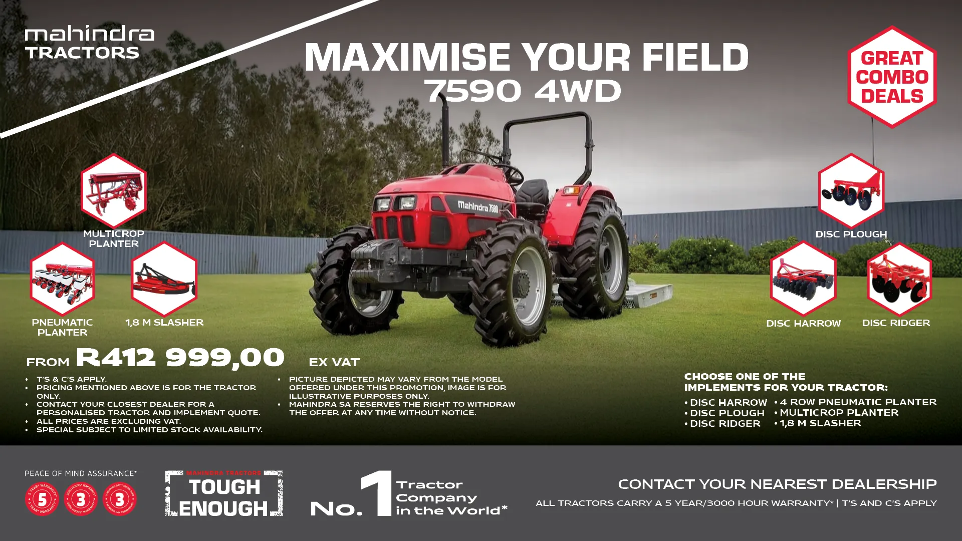 7590 4WD | Great combo deals | Mahindra Tractors