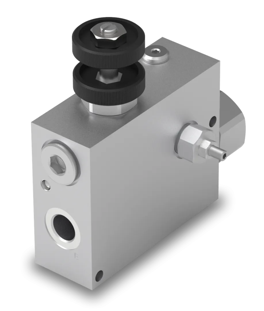 VPR/3/ET/RL/VMP 3 way, reverse free-flow check, with pressure relief valve | Interpump Hydraulics South Africa