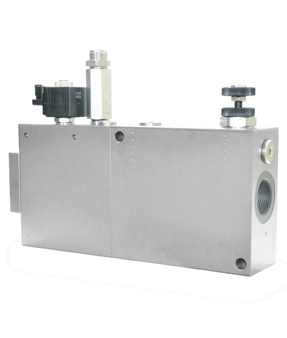 VPR/3/EP/VMP+VE/LPD VPR/3/EP/VMP+VE/LPD 3 way, exceeding flow to pressure, with electric venting and pressure relief valve | Interpump Hydraulics South Africa