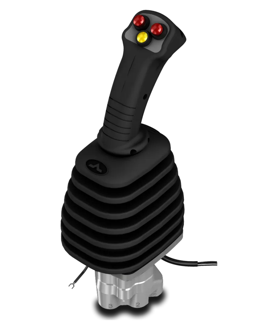  SVM400EMD SVM400EMD Lever operated hydraulic joystick with hydraulic electromagnetic detent | Interpump Hydraulics South Africa