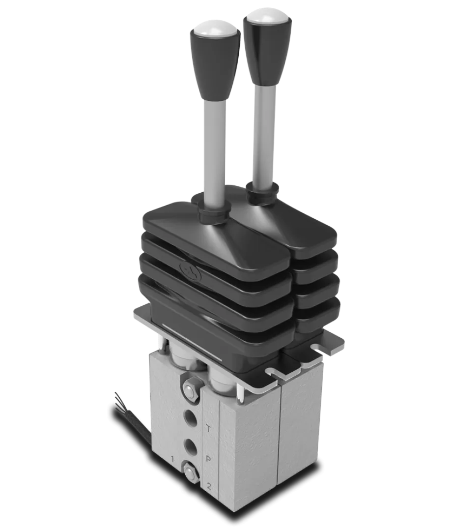 SVM150 SVM150 Lever operated sectional hydraulic joystick with hydraulic electromagnetic detent | Interpump Hydraulics South Africa