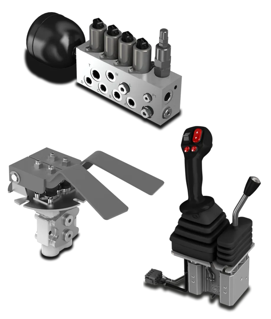  Hydraulic remote controls and Feed units | Interpump Hydraulics South Africa