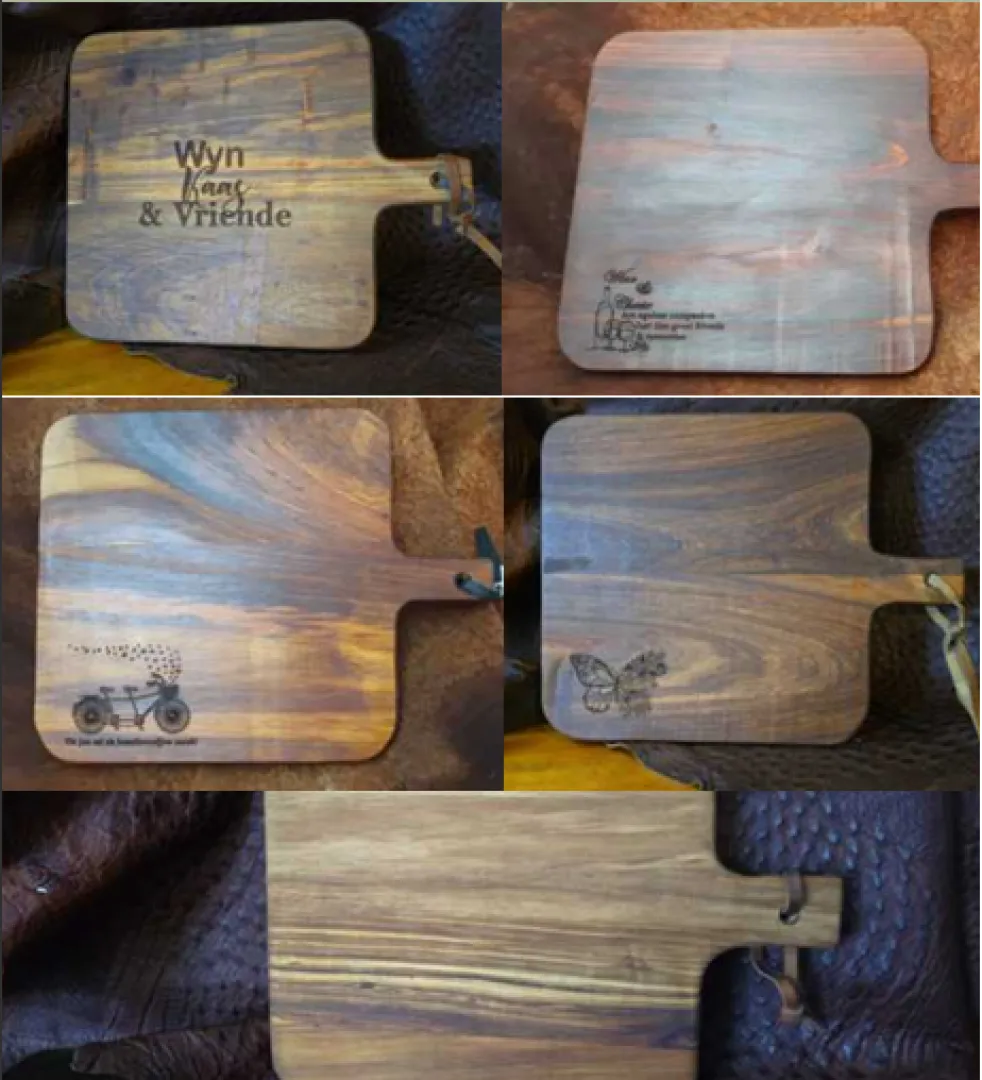 Kiaat Square Cheese Board | Outdoor Innovation