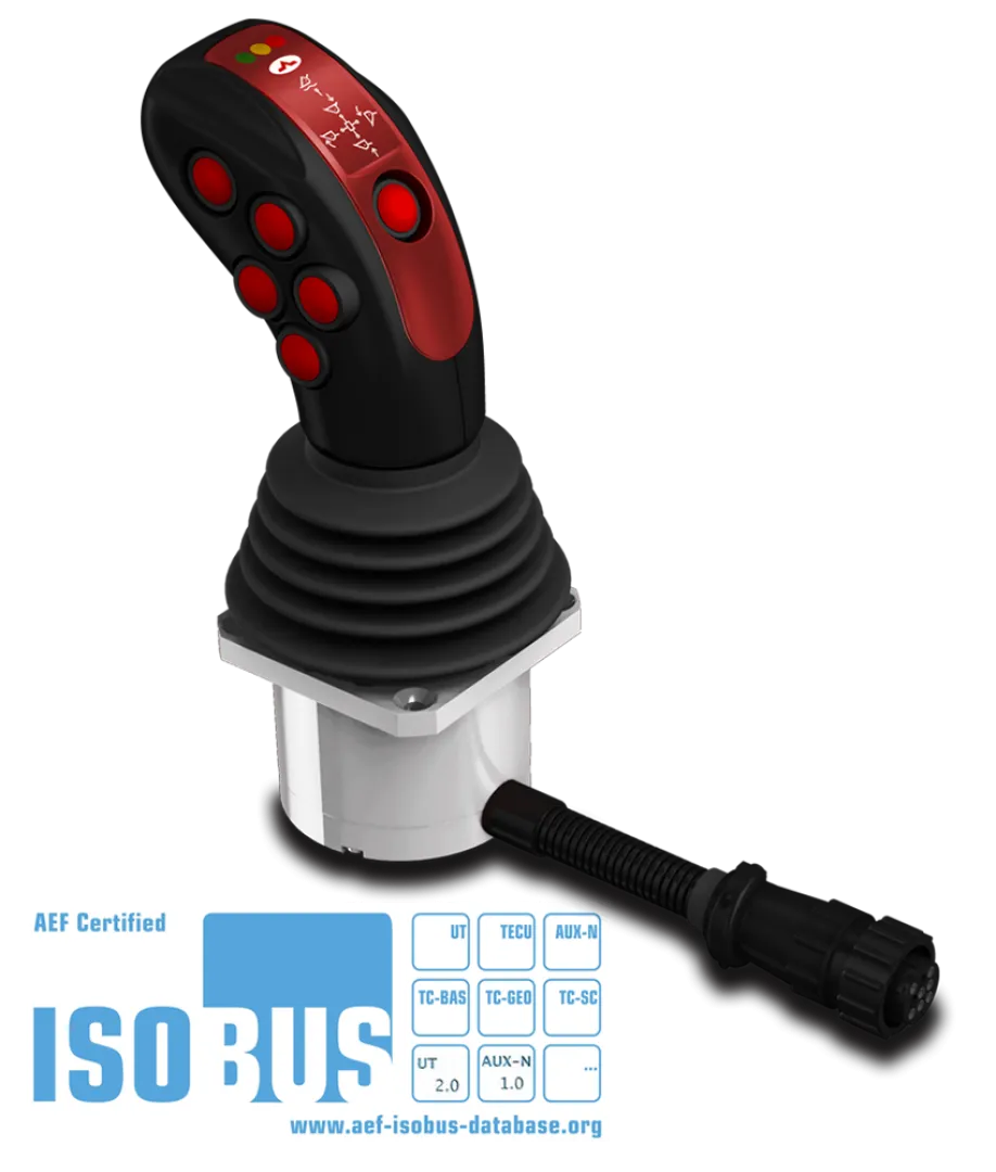 ISOBUS Hall effect double axis joystick | Interpump Hydraulics South Africa