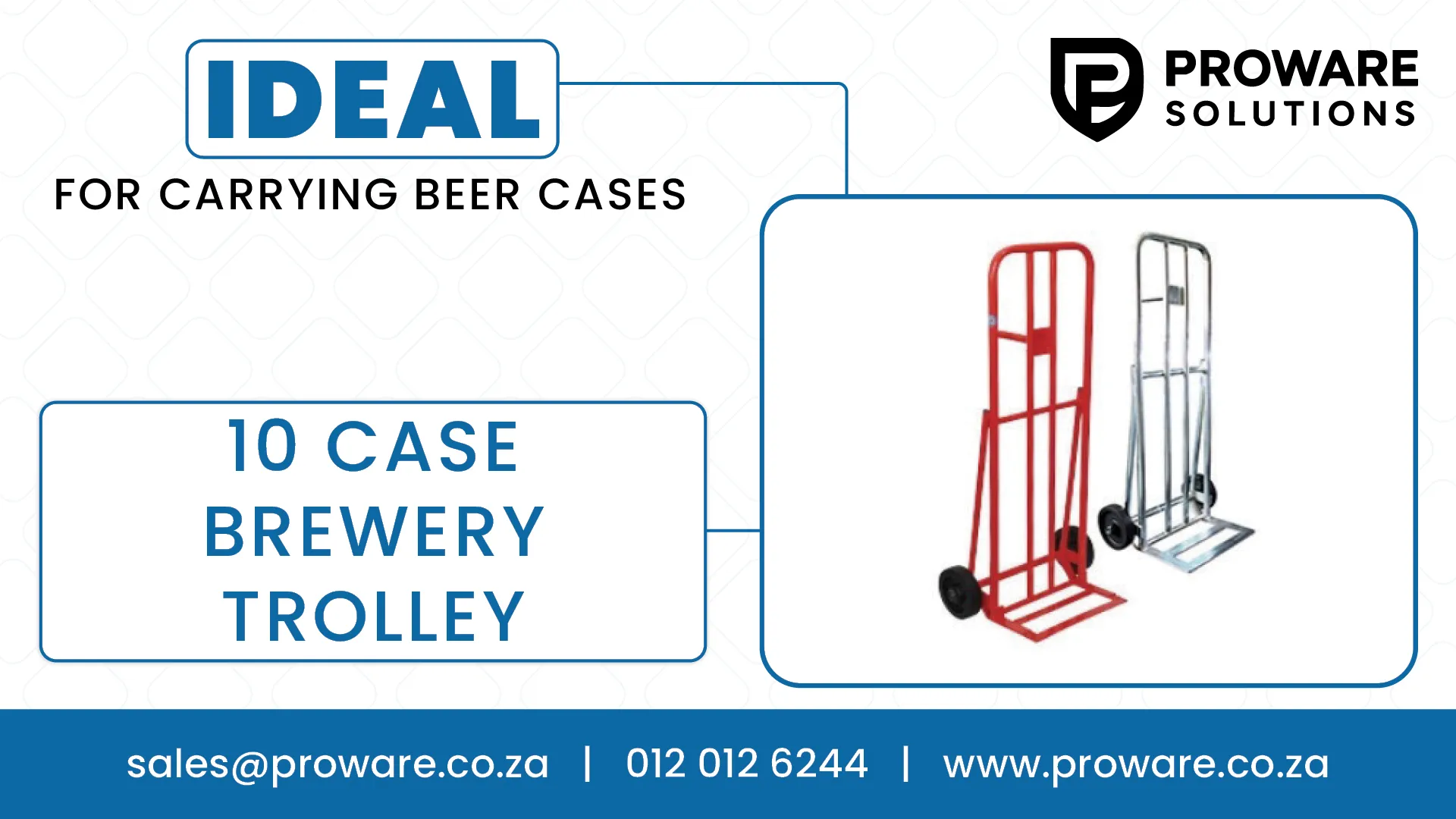 High Capacity Brewery Trolley for Secure Case Handling | Proware