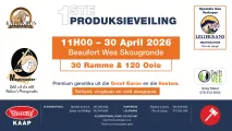 Kapokbos Meatmaster 1ste Produksieveiling | 30 April 2026 | 11:00 | Beaufort Wes Skougronde