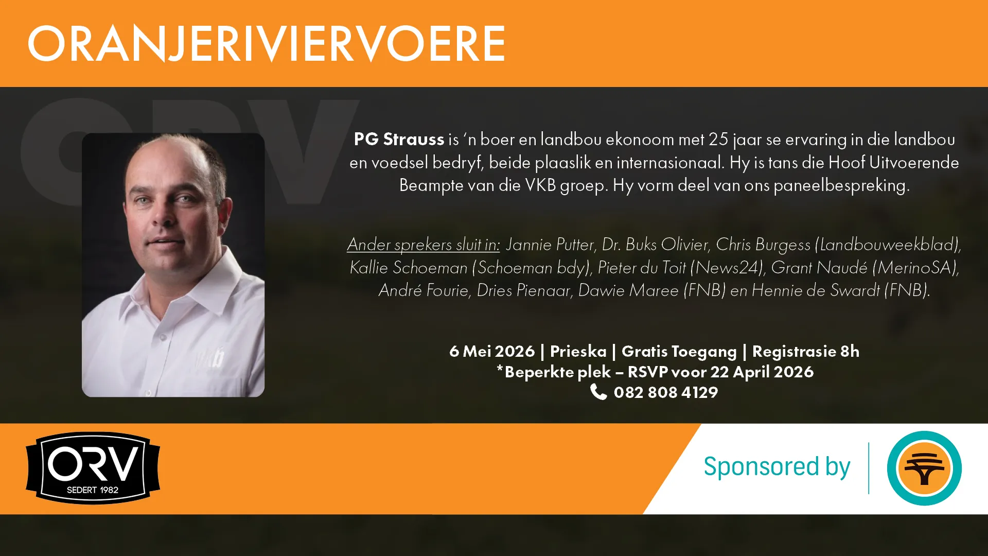 Oranjeriviervoere Skaap Boeredag 6 Mei 2026 | Prieska: Innoveer of Stagneer