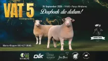 VAT 5 Dormerveiling | 26 September 2026 | 11:00 |  Parys Afridome 