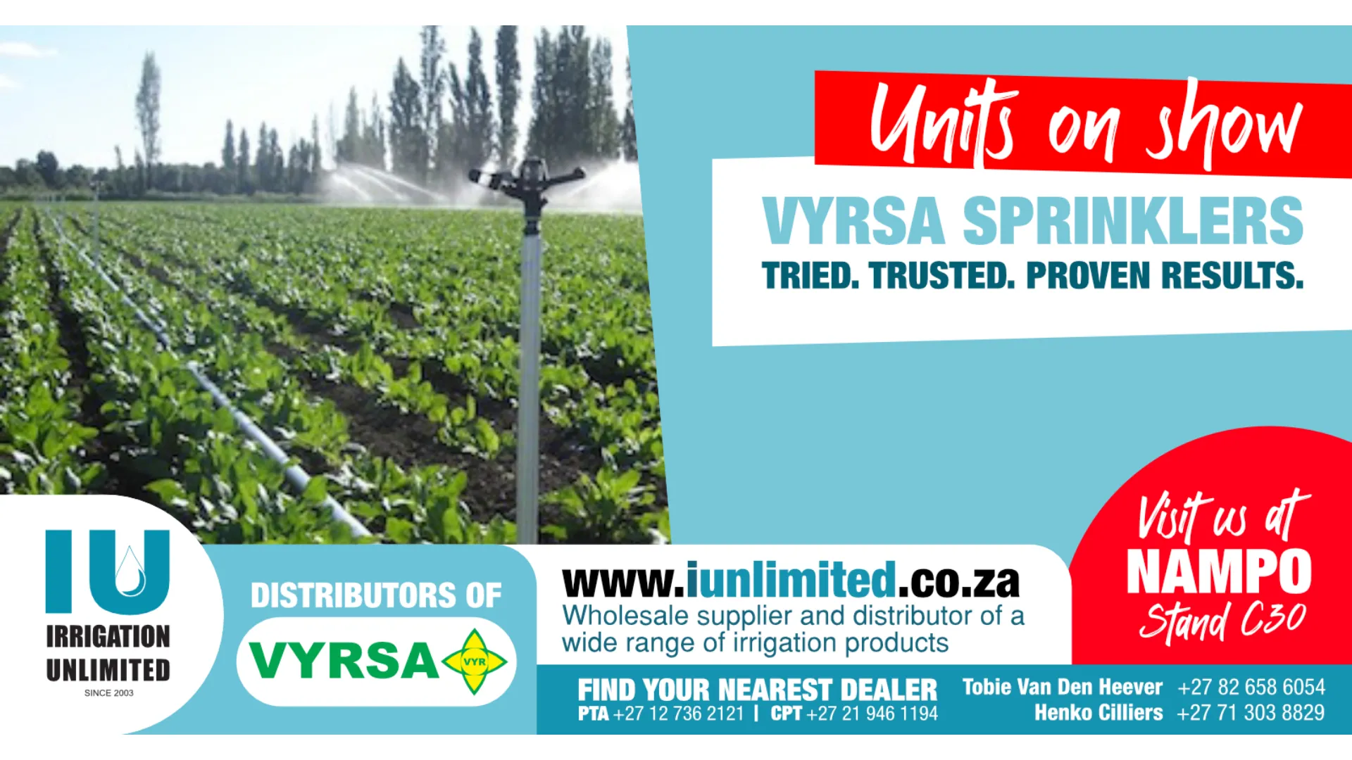 VYRSA Sprinklers Tried Trusted &amp; Proven Results | Irrigation Unlimited