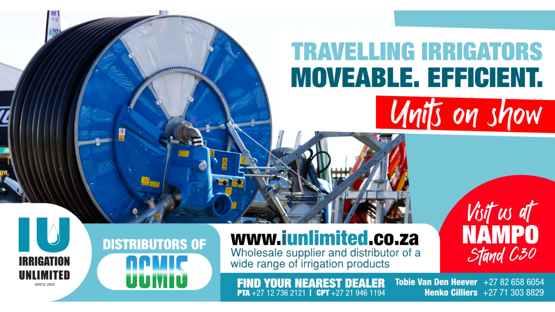 Travelling Irrigators Moveable Efficient Ocmis Systems | Irrigation Unlimited
