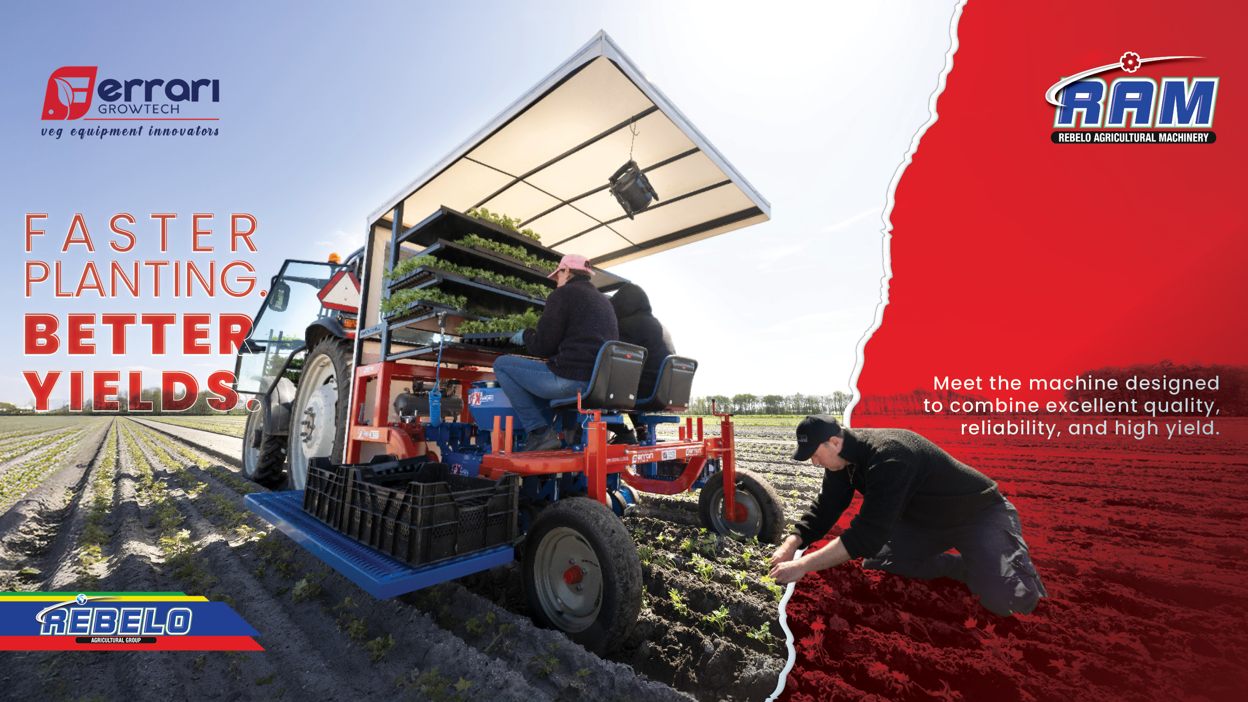 Ferrari Growtech seedling transplanters | Rebelo Agricultural Group