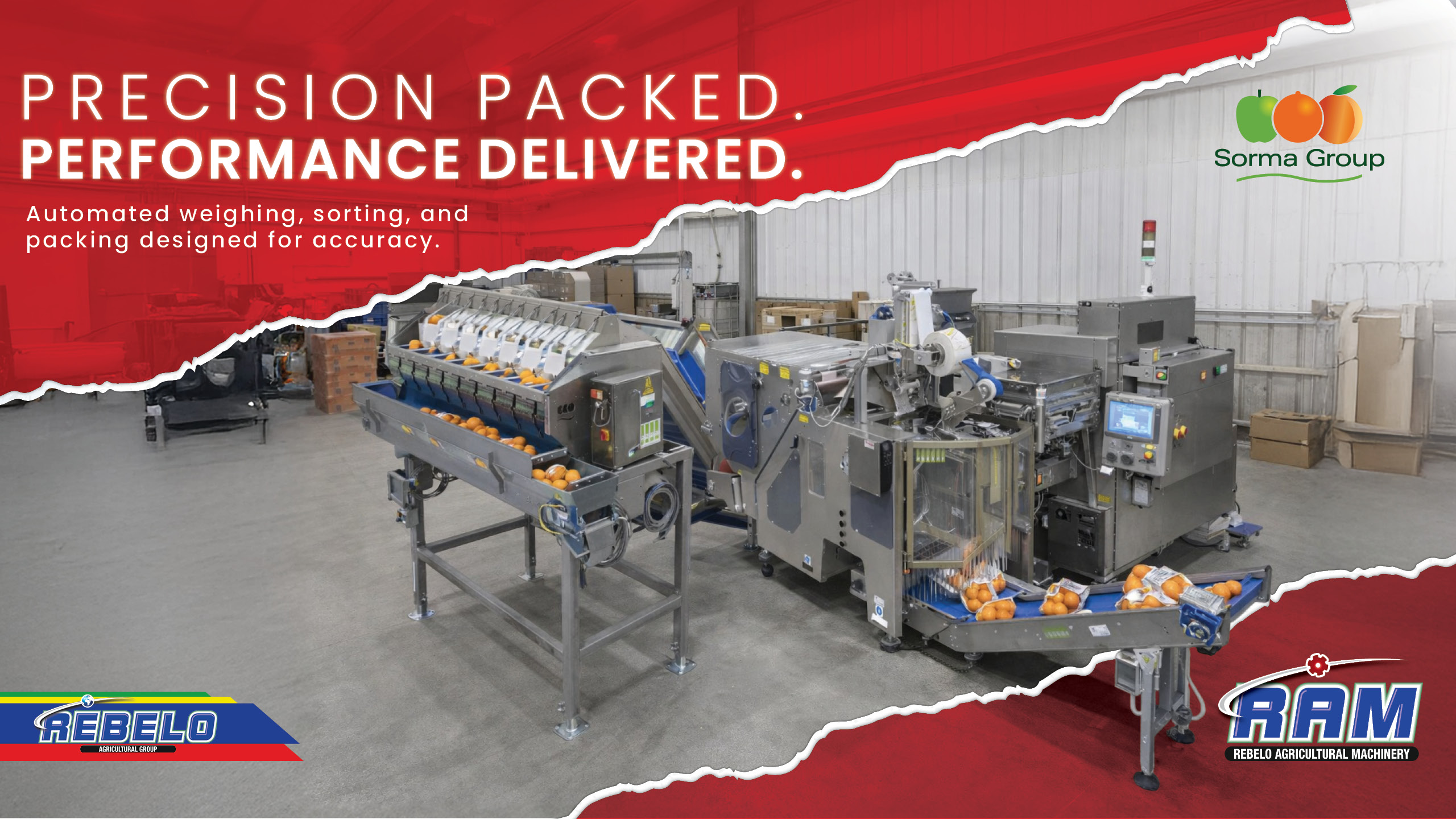 Sorma Group Automatic packing and weighing machines | Rebelo Agricultural Group