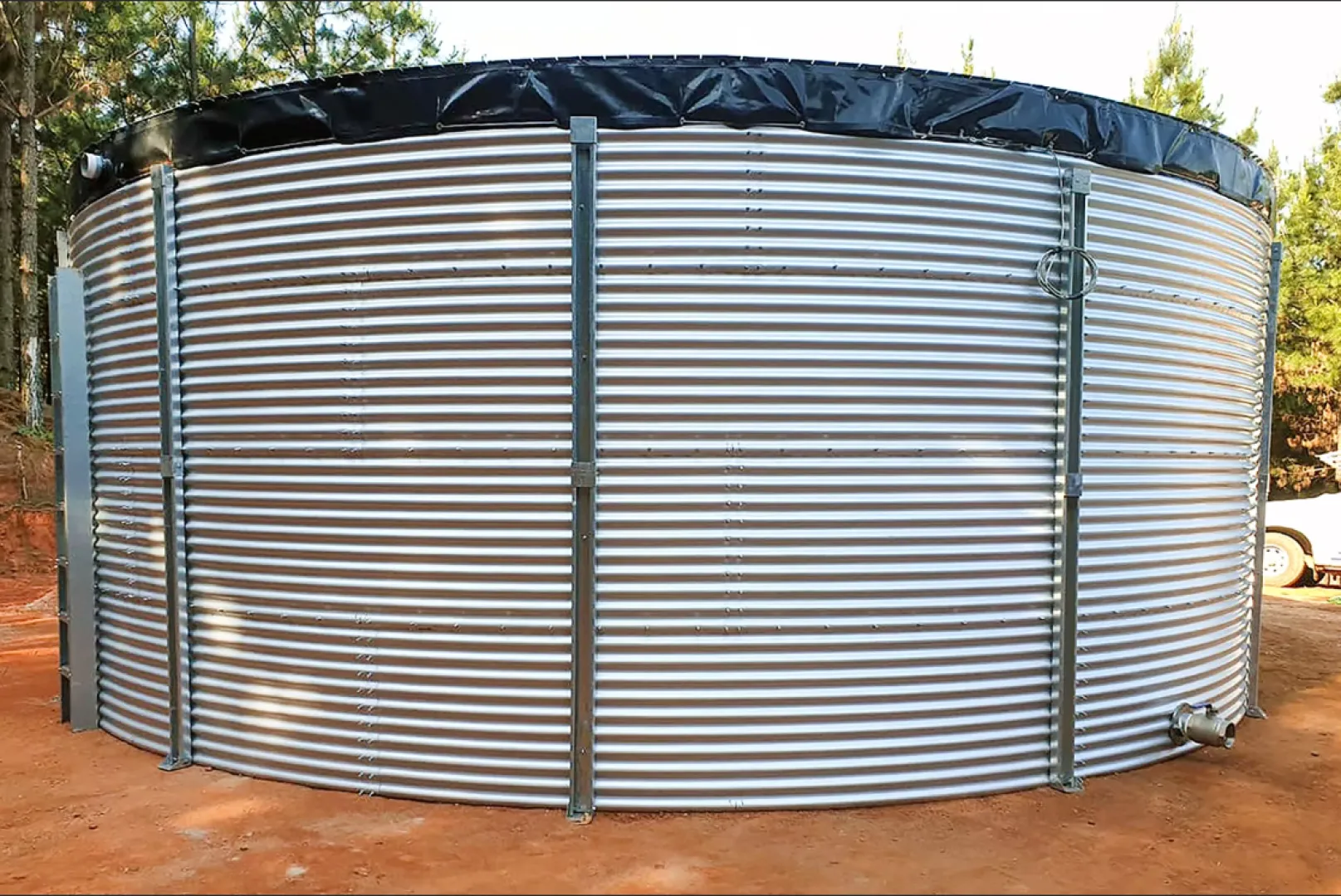 12m x 1.55m Corrugated reservoirs | RSA Grain Storage Solutions