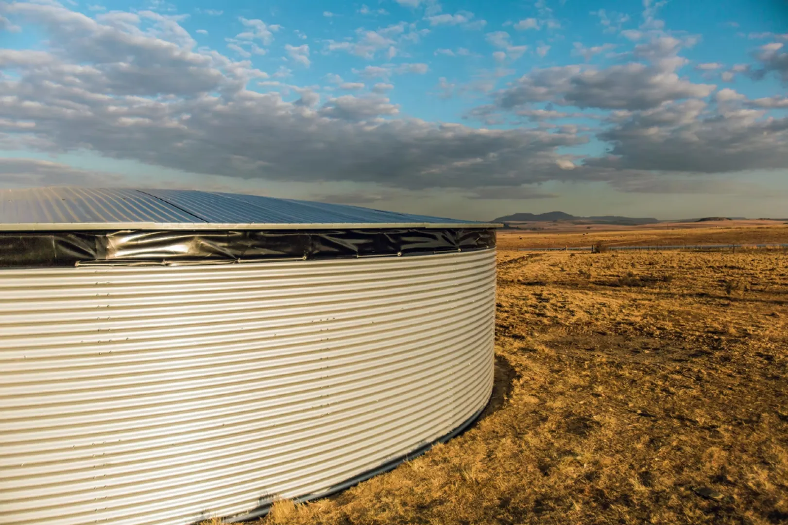 4m x 1.55m Zink Roof for Reservoir | RSA Grain Storage Solutions
