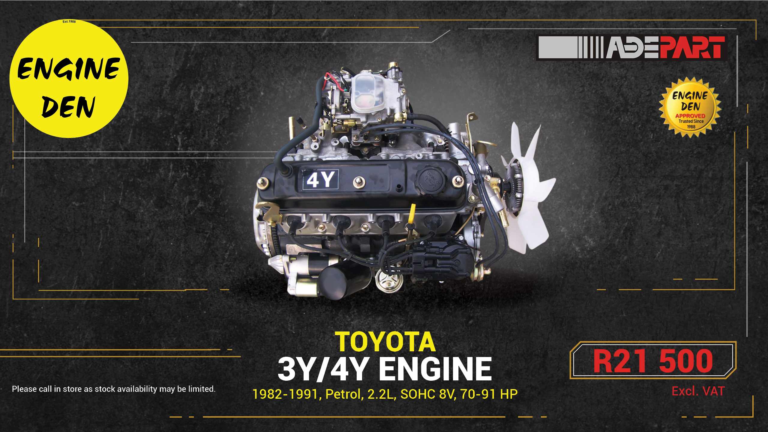 Toyota 3Y/4Y Engine | Engine Den